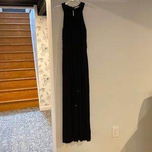 Calvin Klein black cotton maxi dress